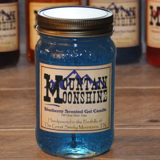 Blueberry Moonshine mason jar candle