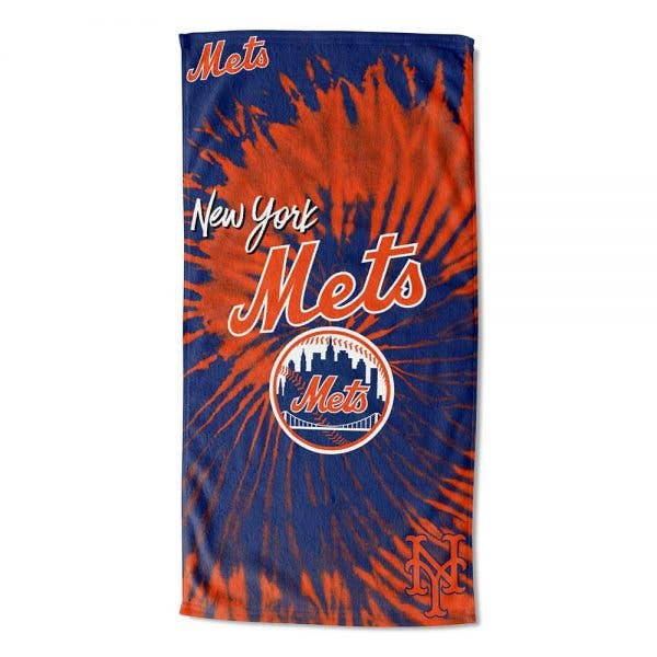 MLB New York Mets Beach Towel, Psychedelic