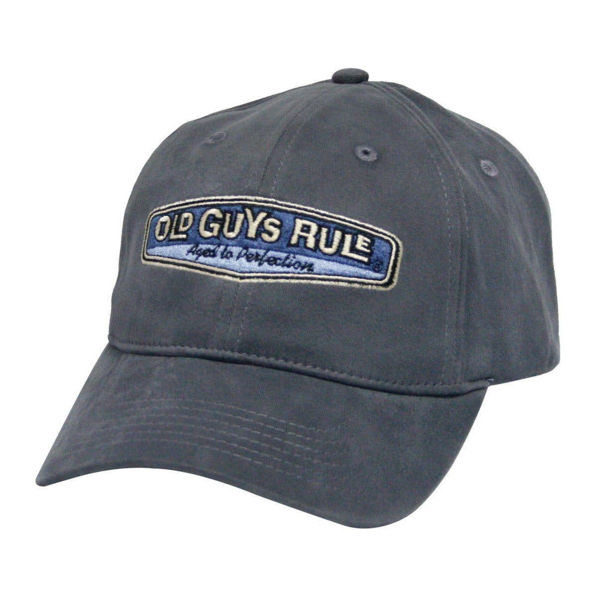 Old Guys Rule Aged to Perfection Baseball Cap (Slate)