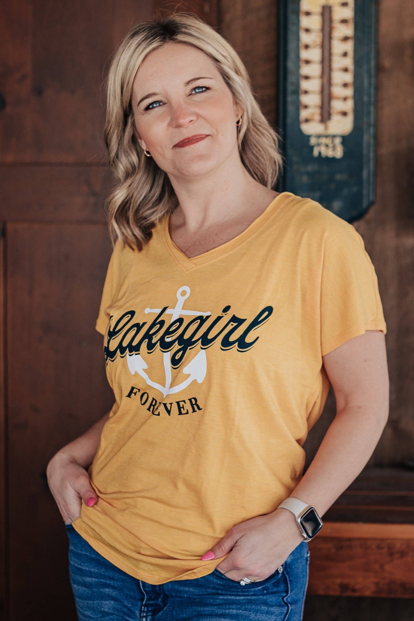 Tri-Blend V-Neck in Dandelion