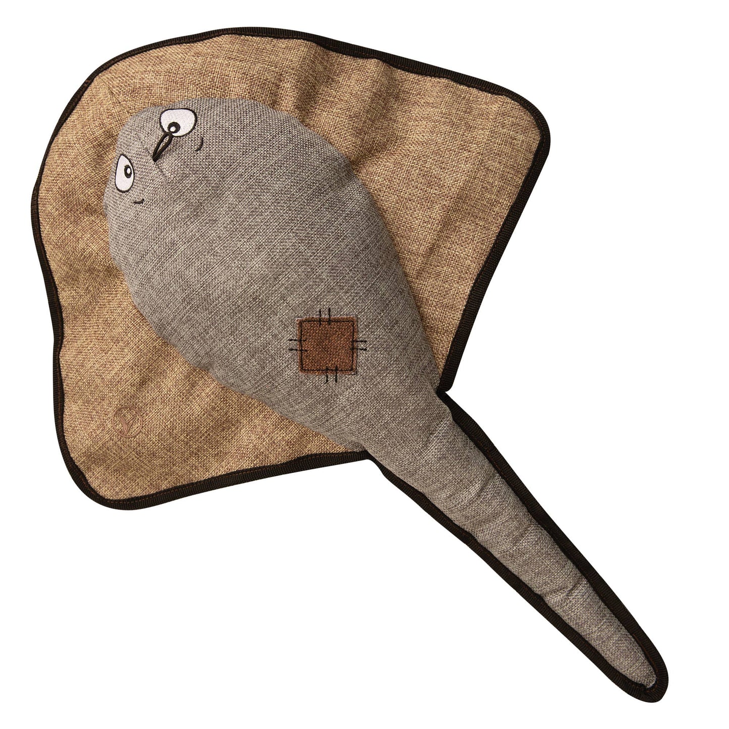 SnugArooz Sally the Stingray w/ Rubber Spikey Ball Toy 21"