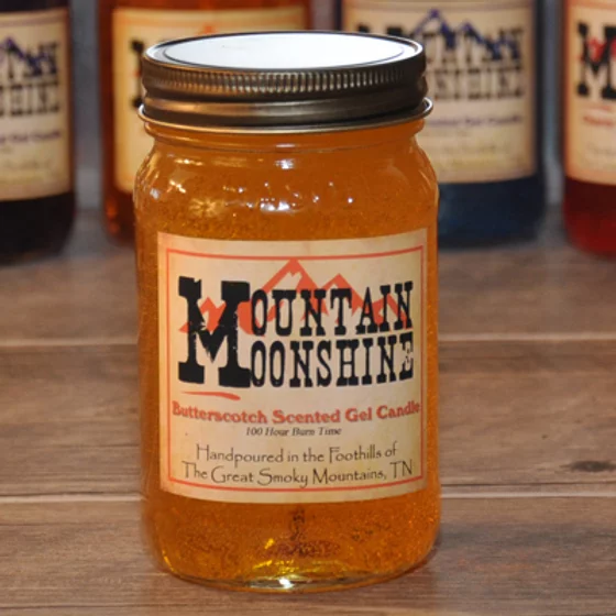 Butterscotch Moonshine mason jar candle