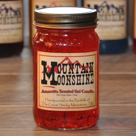 Amaretto Moonshine mason jar candle