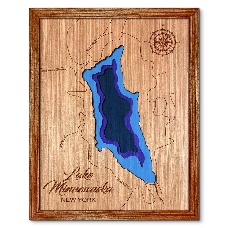 Lake Minnewaska, New York Depth Map