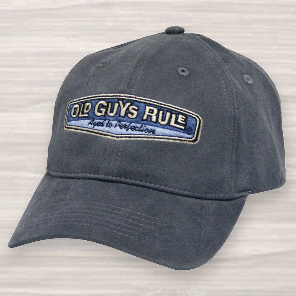 Old Guys Rule Aged to Perfection Baseball Cap (Slate)