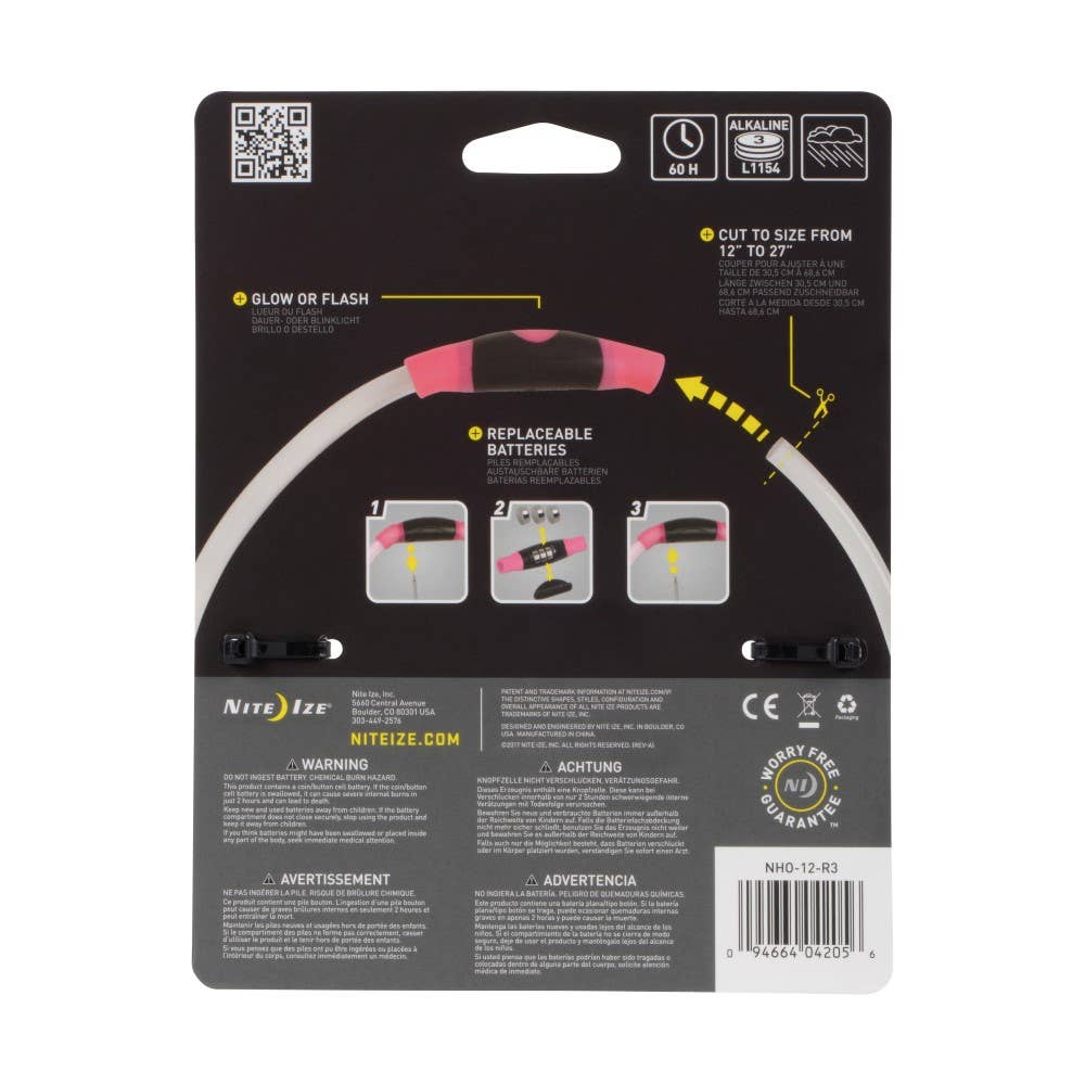 Nite Ize NiteHowl LED Safety Necklace - Tie Dye Pink