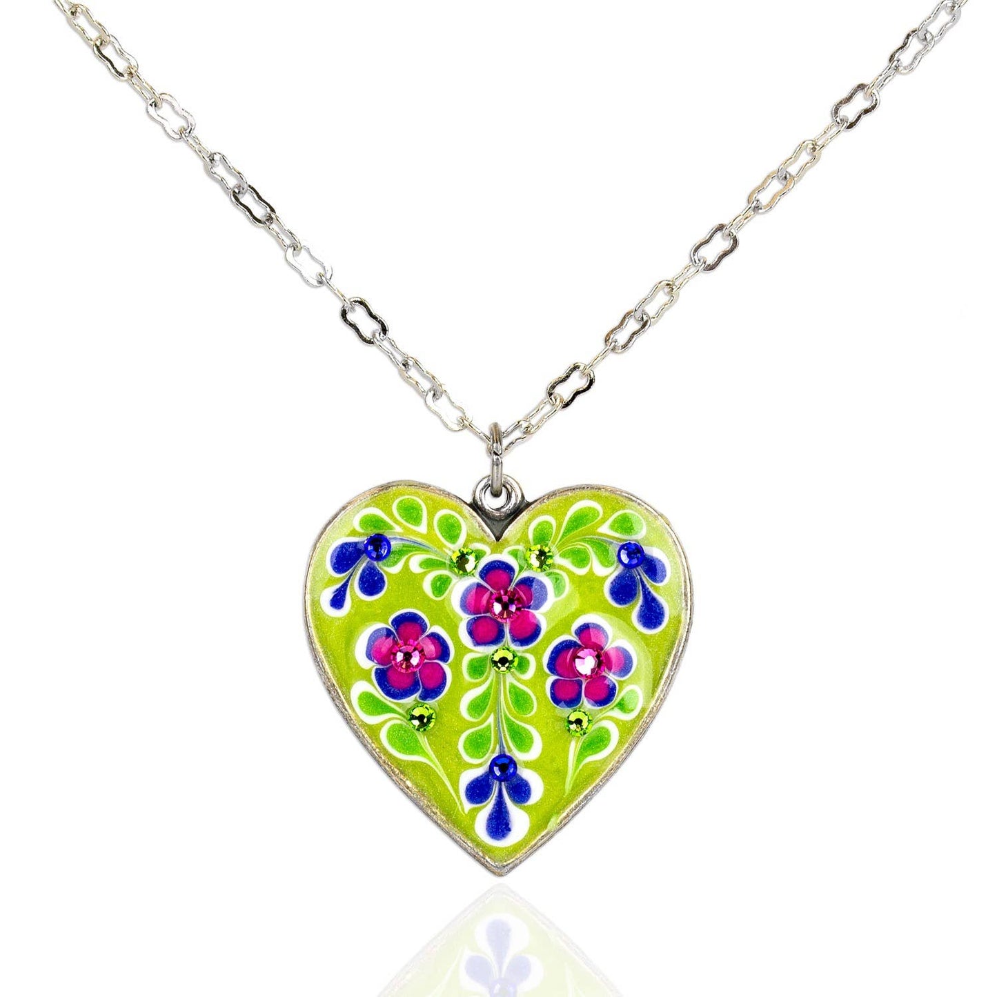 Sophia Floral Heart Jill's Garden Necklace