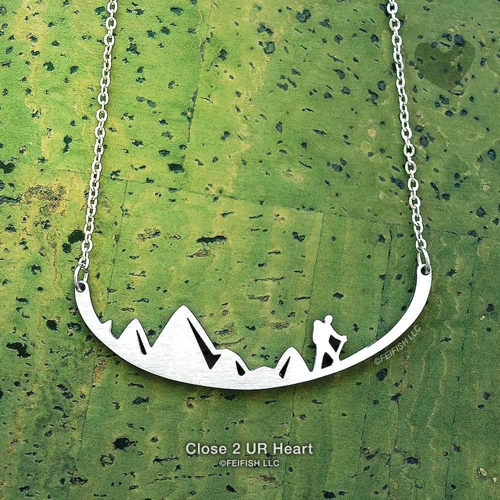 Hiker Stainless Steel Necklace