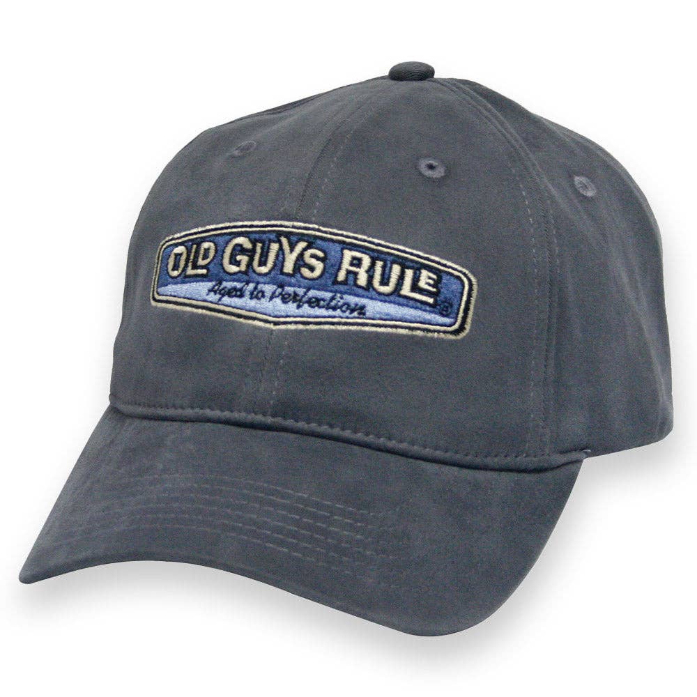 Old Guys Rule Aged to Perfection Baseball Cap (Slate)